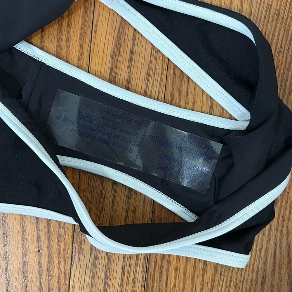 Andie x Mindy Camp Bikini Set Dolphin Top Bells Bottom Black‎ XS NWT
